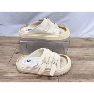 Eytys Capri CCE Platform Sandals Off White Cream Buckle Slides Mens 7.5 Women 9